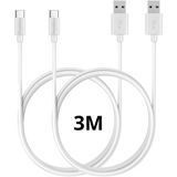 Cable usb-c blanc Huawei (3 mètres)