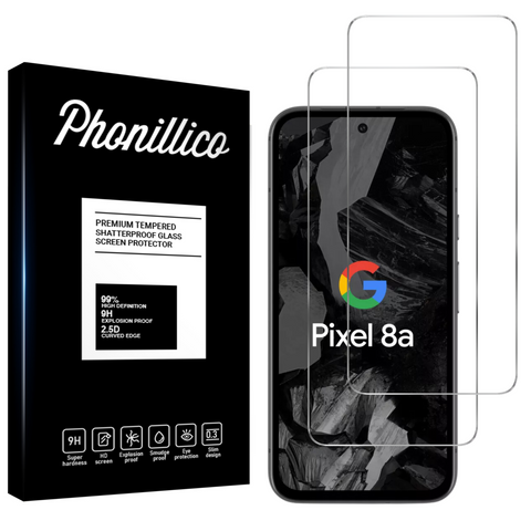 Lot 2 Verres Trempé Google Pixel 8A - Phonillico