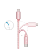 Cable usb-c nylon rose Oppo (1 mètre)