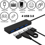 Adaptateur Hub 4 ports USB 3.0 multiprise USB-C