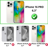 PACK 3en1 avec Coque Antichoc pour iPhone 16 Pro