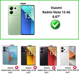 Lot 2 Verres Trempé caméra Xiaomi Redmi Note 13 4G