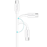 Cable usb-c blanc Oppo (3 mètres)