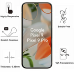 Lot 2 Verres Trempé Google Pixel 9 / 9 Pro