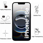 Lot 2 Verres Trempé iPhone 16e