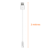 Cable usb-c blanc Nokia (2 mètres)