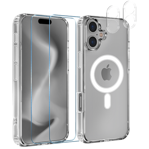 pack-iphone-16-coque-magnetique-verre-trempe-protection-camera | Phonillico