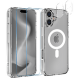 pack-iphone-16-plus-coque-magnetique-verre-trempe-protection-camera | Phonillico