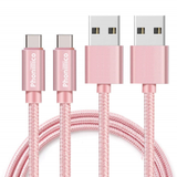 Cable usb-c nylon rose Huawei (1 mètre)